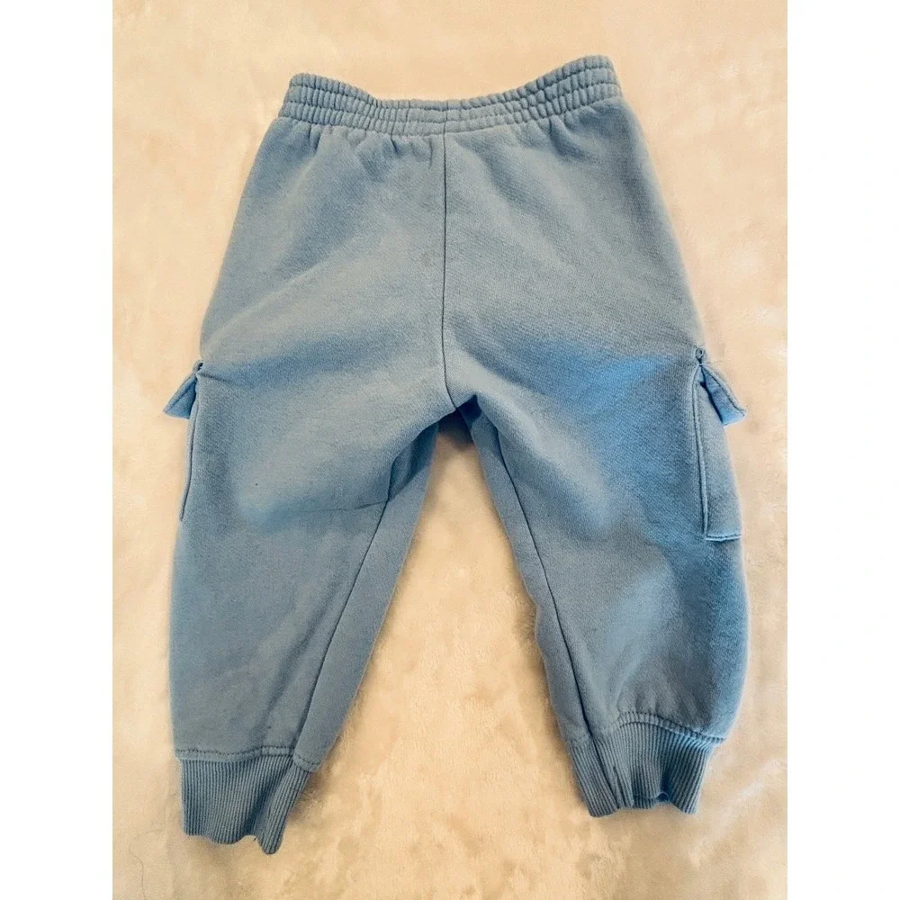 Champion Baby Boys Light Blue Fleece Cargo Jogger Sweatpants 18M